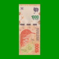 PESOS 3er DISEÑO $1.000,00, BOT 6014, AÑO 2020, SERIE G, ESTADO SIN CIRCULAR.-