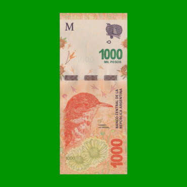 PESOS 3er DISEÑO $1.000,00, BOT 6014, AÑO 2020, SERIE G, ESTADO SIN CIRCULAR.-