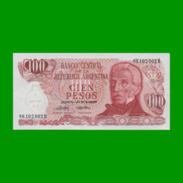PESOS LEY 18.188 $100,00, BOT 2398a, AÑO 1975, ESTADO EXCELENTE+ .-