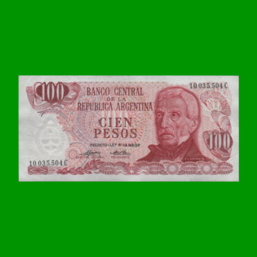 PESOS LEY 18.188 $100,00, BOT 2399a, AÑO 1975, ESTADO EXCELENTE- .-
