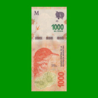 PESOS 3er DISEÑO $1.000,00, COL NEW, SERIE L, AÑO 2020, ESTADO SIN CIRCULAR.-