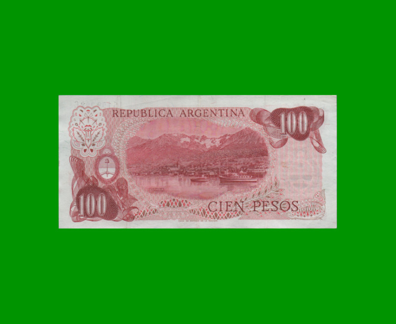 PESOS LEY 18.188 $100,00, BOT 2401a, AÑO 1975, ESTADO EXCELENTE- .- - Imagen 2