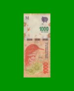 PESOS 3er DISEÑO $1.000,00, COL 6027, SERIE R , ESTADO SIN CIRCULAR.-