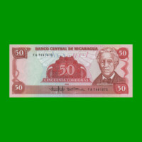 BILLETE DE NICARAGUA 50 CORDOBAS, PICK 153, ESTADO SIN CIRCULAR.-