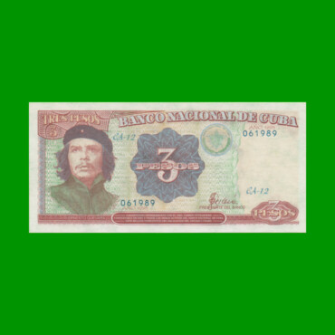 BILLETE DE CUBA $3,00 PICK 113, AÑO 1995, ESTADO SIN CIRCULAR.-