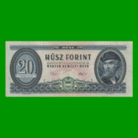 BILLETE DE HUNGRIA 20 FORINT, PICK 169f, AÑO 1975 ESTADO MUY BUENO.-