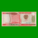 BILLETE DE MOZAMBIQUE 100.000 METICAIS, PICK 139, AÑO 1993 ESTADO SIN CIRCULAR.-