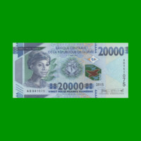 BILLETE DE GUINEA 20.000 FRANCOS, PICK 50, AÑO 2015 ESTADO SIN CIRCULAR.-