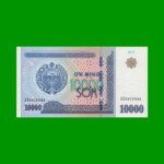 BILLETE DE UZBEKISTAN 10.000 SUM, PICK 84, AÑO 2017, ESTADO SIN CIRCULAR.-