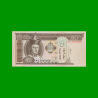 BILLETE DE MONGOLIA 50 TUGRIK, PICK 64a, AÑO 2000, ESTADO SIN CIRCULAR.-