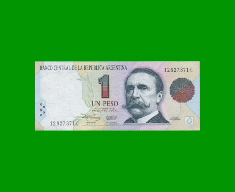 PESOS CONVERTIBLES 1er DISEÑO $1,00, BOT 3007, AÑO 1993, ESTADO SIN CIRCULAR.-