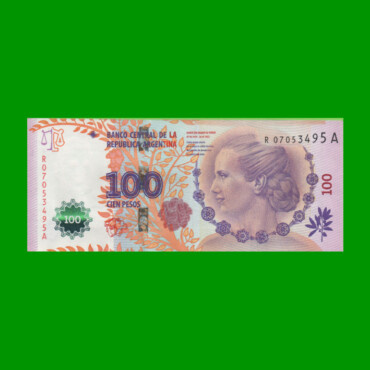 REPOSICION BILLETE CONVERTIBLE TERCER DISEÑO $ 100,00, BOT 4321a, ESTADO EXCELENTE.-