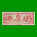 BILLETE DE PERU 10 SOLES, PICK 93, AÑO 1968, ESTADO EXCELENTE+.-
