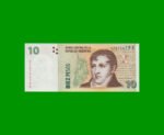 PESOS CONVERTIBLES 2do DISEÑO $10,00, BOT 3432b, AÑO 2009, ESTADO EXCELENTE+.-