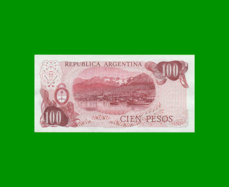 PESOS LEY 18.188 $100,00, BOT 2408, AÑO 1977, ESTADO EXCELENTE+ .- - Imagen 2