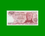 PESOS LEY 18.188 $100,00, BOT 2408, AÑO 1977, ESTADO EXCELENTE+ .-