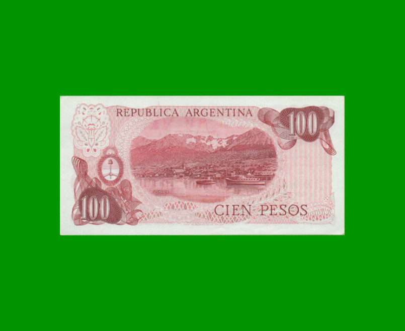 PESOS LEY 18.188 $100,00, BOT 2408, AÑO 1977, ESTADO SIN CIRCULAR.- - Imagen 2