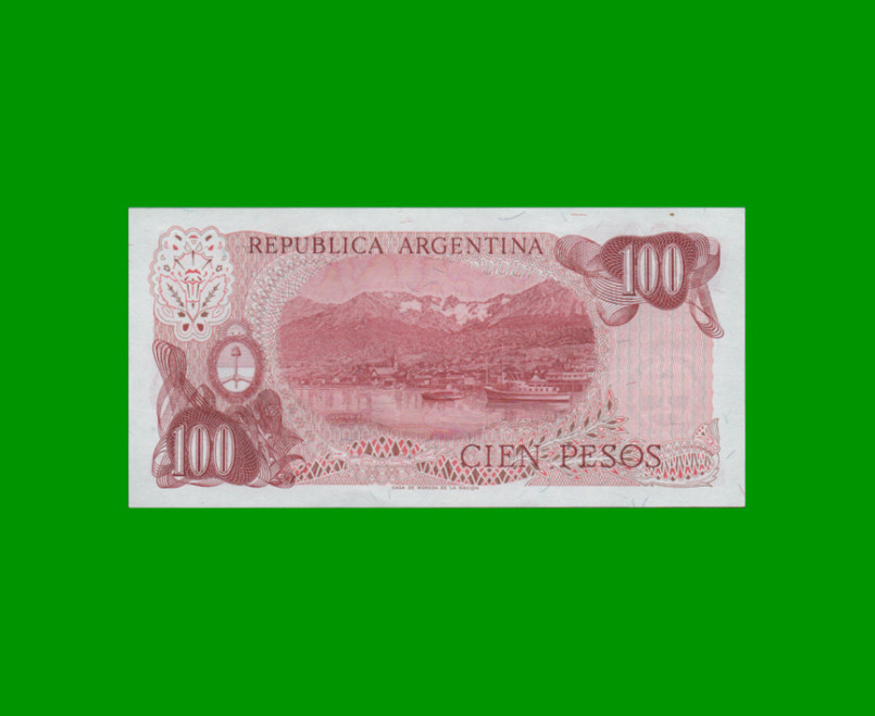 PESOS LEY 18.188 $100,00, BOT 2408a, AÑO 1977, ESTADO EXCELENTE+ .- - Imagen 2