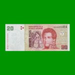 PESOS CONVERTIBLES 2do DISEÑO $20,00, BOT 3501, AÑO 1999, ESTADO SIN CIRCULAR.-