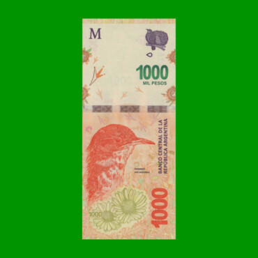 PESOS 3er DISEÑO $1.000,00, COL 6044, SERIE GA, ESTADO SIN CIRCULAR.-