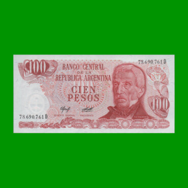 PESOS LEY 18.188 $100,00, BOT 2408a, AÑO 1977, ESTADO SIN CIRCULAR.-