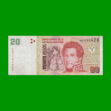 PESOS CONVERTIBLES 2do DISEÑO $20,00, BOT 3511, AÑO 2003, ESTADO MUY BUENO- .-