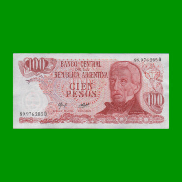 PESOS LEY 18.188 $100,00, BOT 2409, AÑO 1978, ESTADO EXCELENTE.-