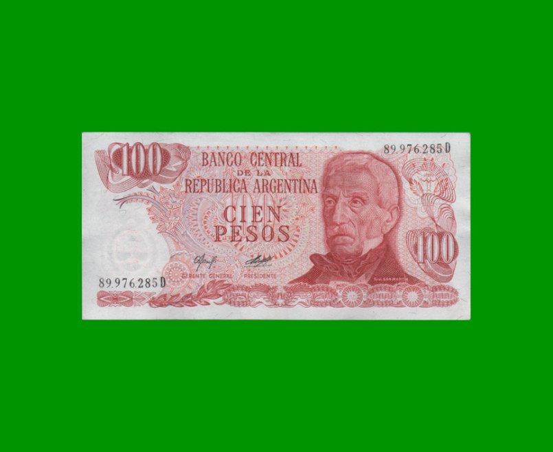 PESOS LEY 18.188 $100,00, BOT 2409, AÑO 1978, ESTADO EXCELENTE.-