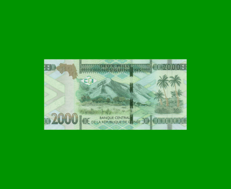 BILLETE DE GUINEA 2.000 FRANCOS, PICK NEW, AÑO 2018 ESTADO SIN CIRCULAR.- - Imagen 2