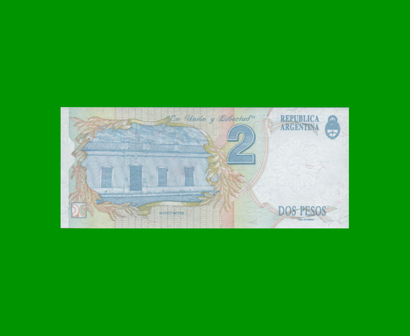 PESOS CONVERTIBLES 1er DISEÑO $2,00, BOT 3011, AÑO 1992, ESTADO EXCELENTE+.- - Imagen 2