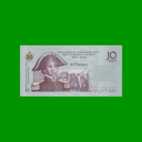 BILLETE DE HAITI 10 GOURDES, CONMEMORATIVO PICK 272f, AÑO 2014 ESTADO SIN CIRCULAR.-