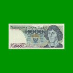 BILLETE DE POLONIA 1.000 ZLOTYCH, PICK 146c, AÑO 1982, ESTADO SIN CIRCULAR.-