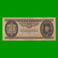BILLETE DE HUNGRIA 50 FORINT, PICK 170g, AÑO 1986 ESTADO BUENO.-