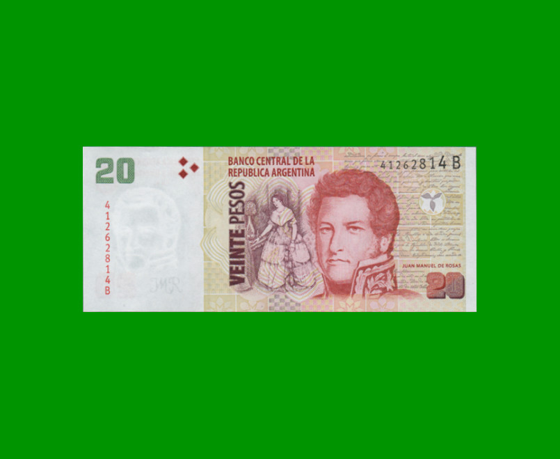 PESOS CONVERTIBLES 2do DISEÑO $20,00, BOT 3514, AÑO 2004, ESTADO SIN CIRCULAR.-