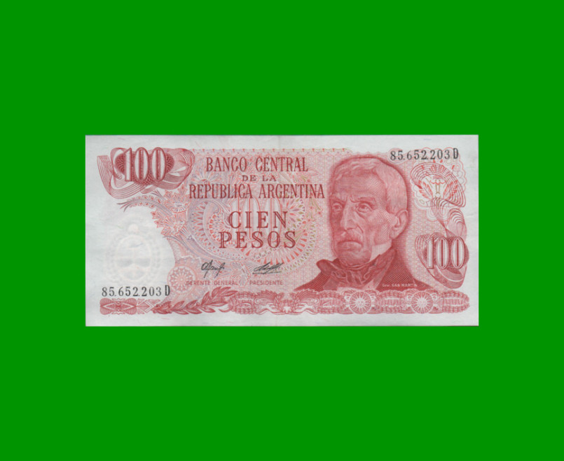 PESOS LEY 18.188 $100,00, BOT 2409a, AÑO 1978, ESTADO EXCELENTE- .-