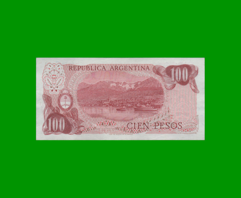 PESOS LEY 18.188 $100,00, BOT 2409a, AÑO 1978, ESTADO EXCELENTE.- - Imagen 2