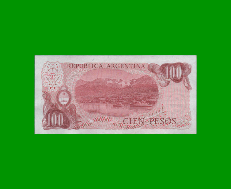 PESOS LEY 18.188 $100,00, BOT 2410, AÑO 1978, ESTADO EXCELENTE.- - Imagen 2