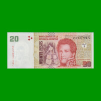 PESOS CONVERTIBLES 2do DISEÑO $20,00, BOT 3520, AÑO 2008, ESTADO SIN CIRCULAR.-