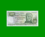 PESOS LEY 18.188 $500,00, BOT 2421, AÑO 1977, ESTADO SIN CIRCULAR.-