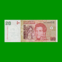 PESOS CONVERTIBLES 2do DISEÑO $20,00, BOT 3527, AÑO 2013, ESTADO SIN CIRCULAR.-