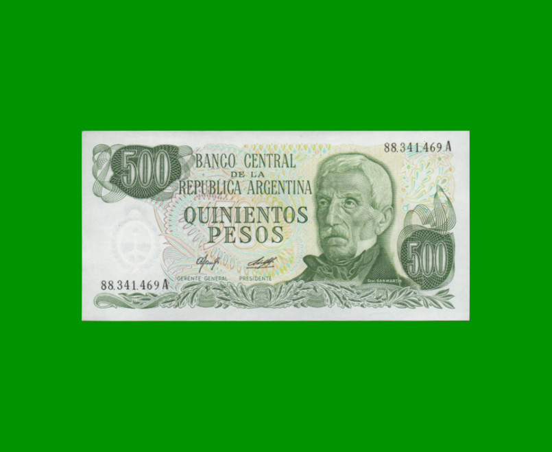 PESOS LEY 18.188 $500,00, BOT 2423, AÑO 1978, ESTADO EXCELENTE+ .-