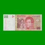 PESOS CONVERTIBLES 2do DISEÑO $20,00, BOT 3528, AÑO 2014, ESTADO EXCELENTE.-