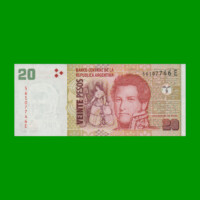 PESOS CONVERTIBLES 2do DISEÑO $20,00, BOT 3528, AÑO 2014, ESTADO EXCELENTE.-