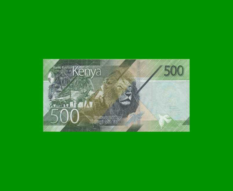 BILLETE DE KENYA 500 SHILINGI, PICK NEW, AÑO 2019 ESTADO SIN CIRCULAR.- - Imagen 2