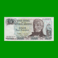PESOS ARGENTINOS $5,00, BOT 2607, AÑO 1983, ESTADO EXCELENTE+ .-