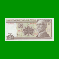 BILLETE DE CUBA $10,00 PICK 117i, AÑO 2007, ESTADO SIN CIRCULAR.-