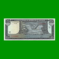 BILLETE DE EL SALVADOR 25 COLONES, PICK 136, AÑO 1983 ESTADO SIN CIRCULAR.-