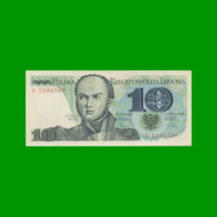 BILLETE DE POLONIA 10 ZLOTYCH, PICK 148, AÑO 1982, ESTADO SIN CIRCULAR.-