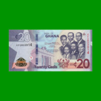 BILLETE DE GHANA 20 CEDIS,  PICK 48a AÑO 2019 ESTADO SIN CIRCULAR.-