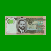 BILLETE DE MOZAMBIQUE 50 METICAIS, POLYMERO, PICK 150, AÑO 2011 ESTADO SIN CIRCULAR.-